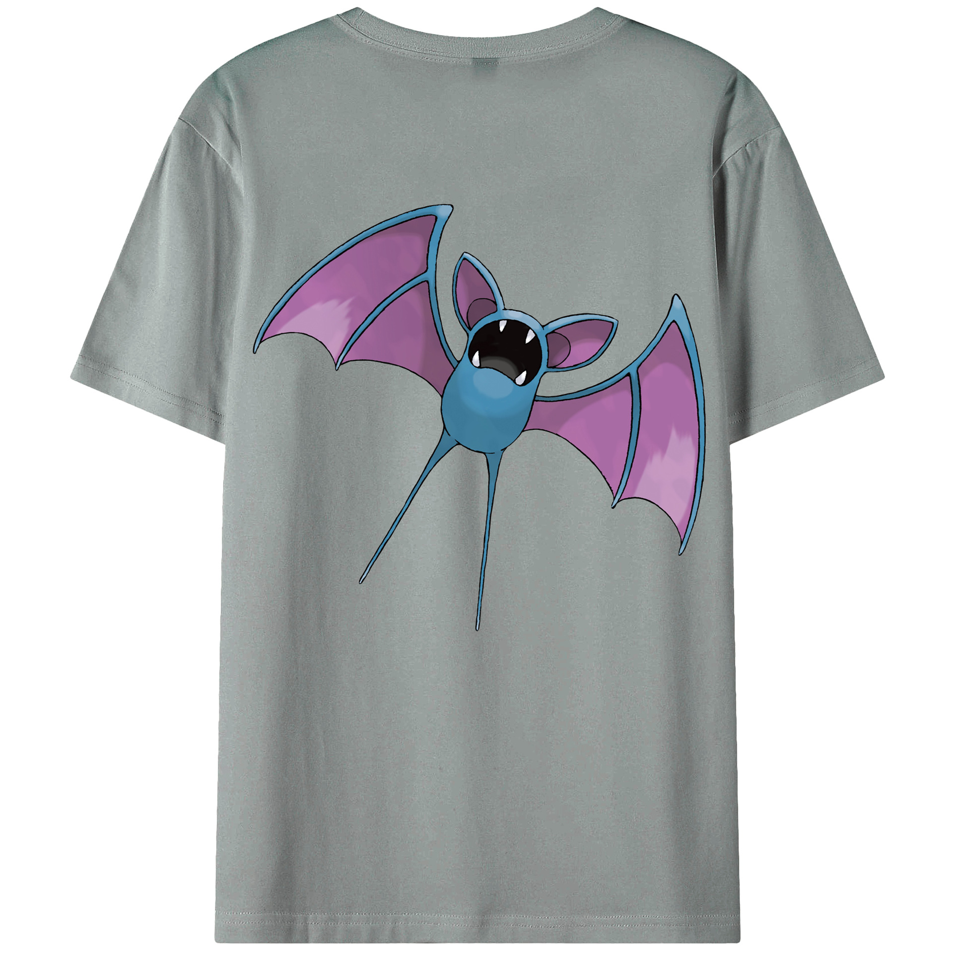 （画像用） ポケットモンスター Pokémon 綿100％ メンズ半袖Tシャツ（バックプリント） 通気性